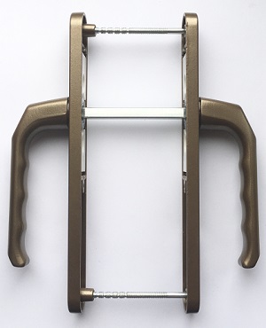 Дверная ручка для ПВХ дверей с пружиной 28/85 мм. A.Bronz-5 (бронза)